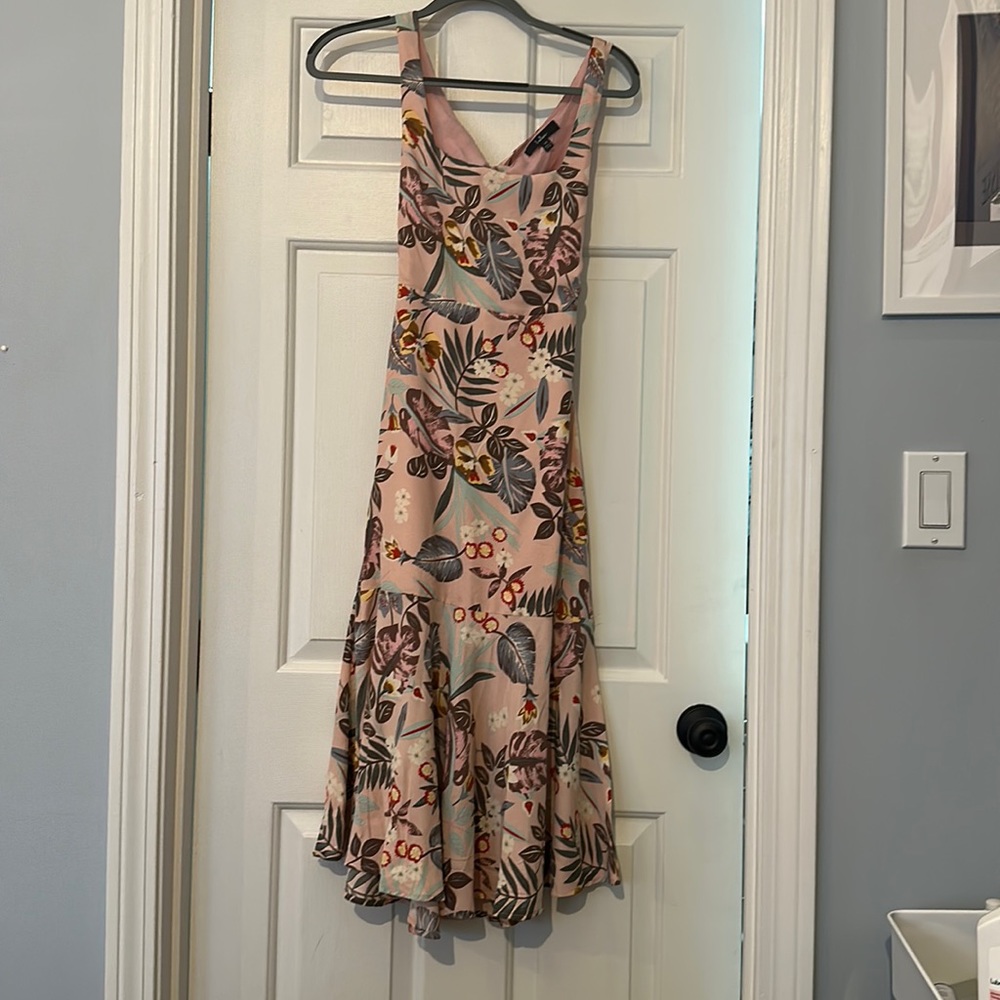 Pink floral dress